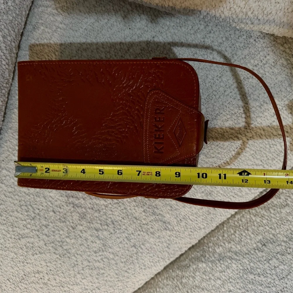 Vintage Kieker‎ Leather Camera Case – Brown Hard Shell Bag